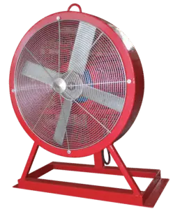 MAX2000 Bug Blaster industrial fan on a red stand