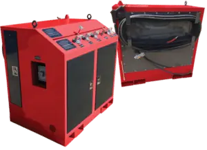 MAX2000 shaker screen cleaner control unit and wash enclosure