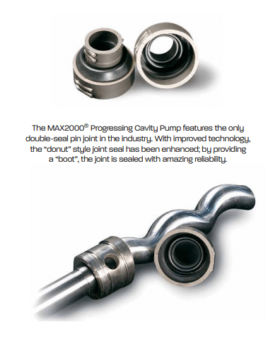 Progressing Cavity Pump double seal pin joint 
